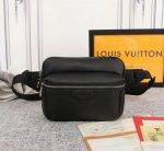 High Copy LV Paris Black Genuine leather&Canvas Man's Bag